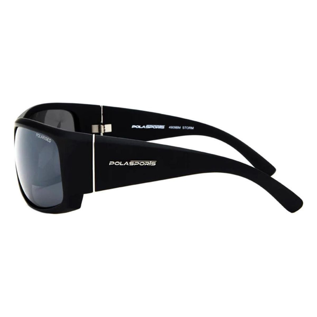 PolaSports Storm 4909BM Matte Black/Silver Mirrored Polarised