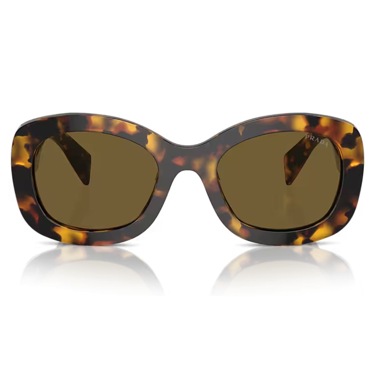 Prada PRA13S VAU01T 54 Tortoise/Dark Brown Lens