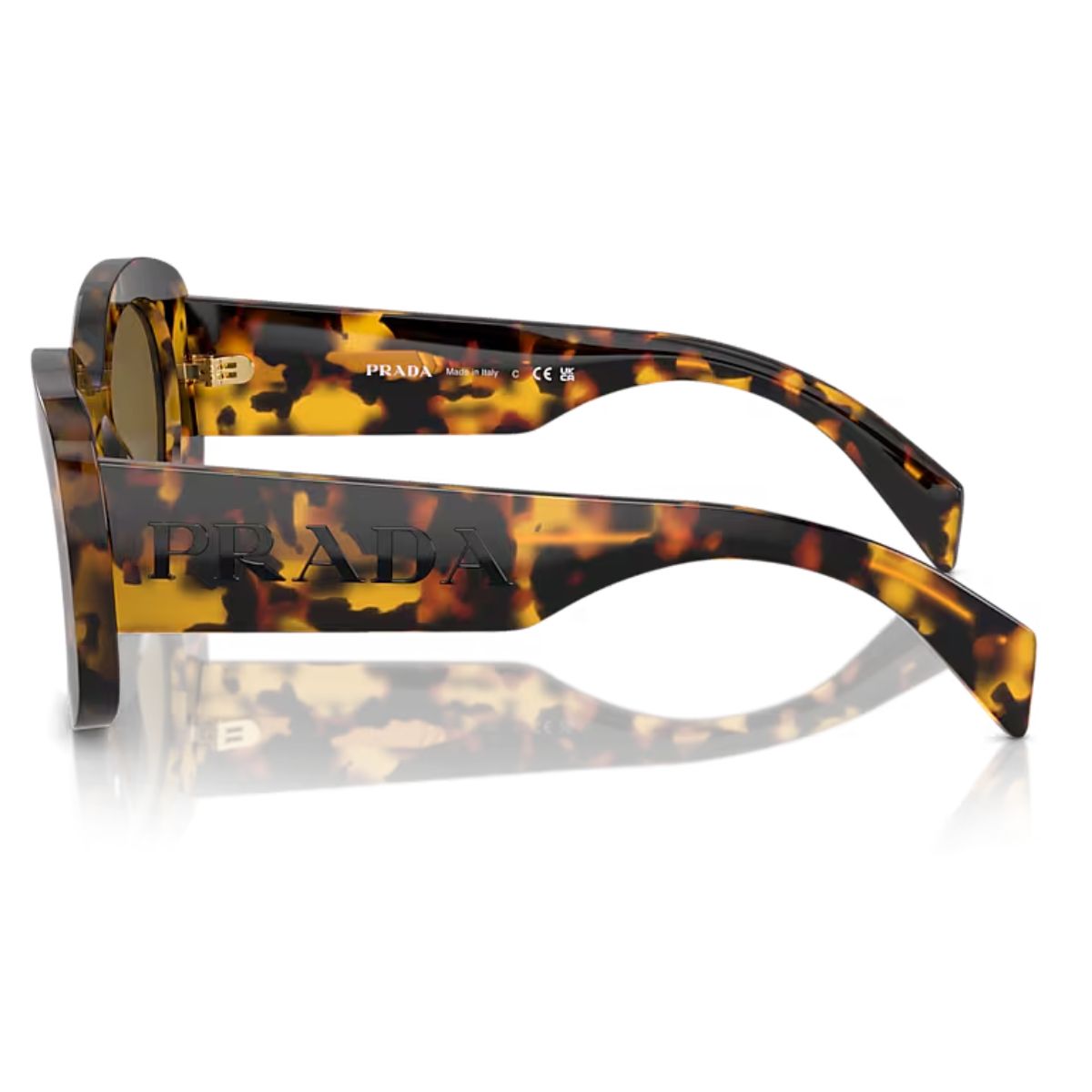 Prada PRA13S VAU01T 54 Tortoise/Dark Brown Lens