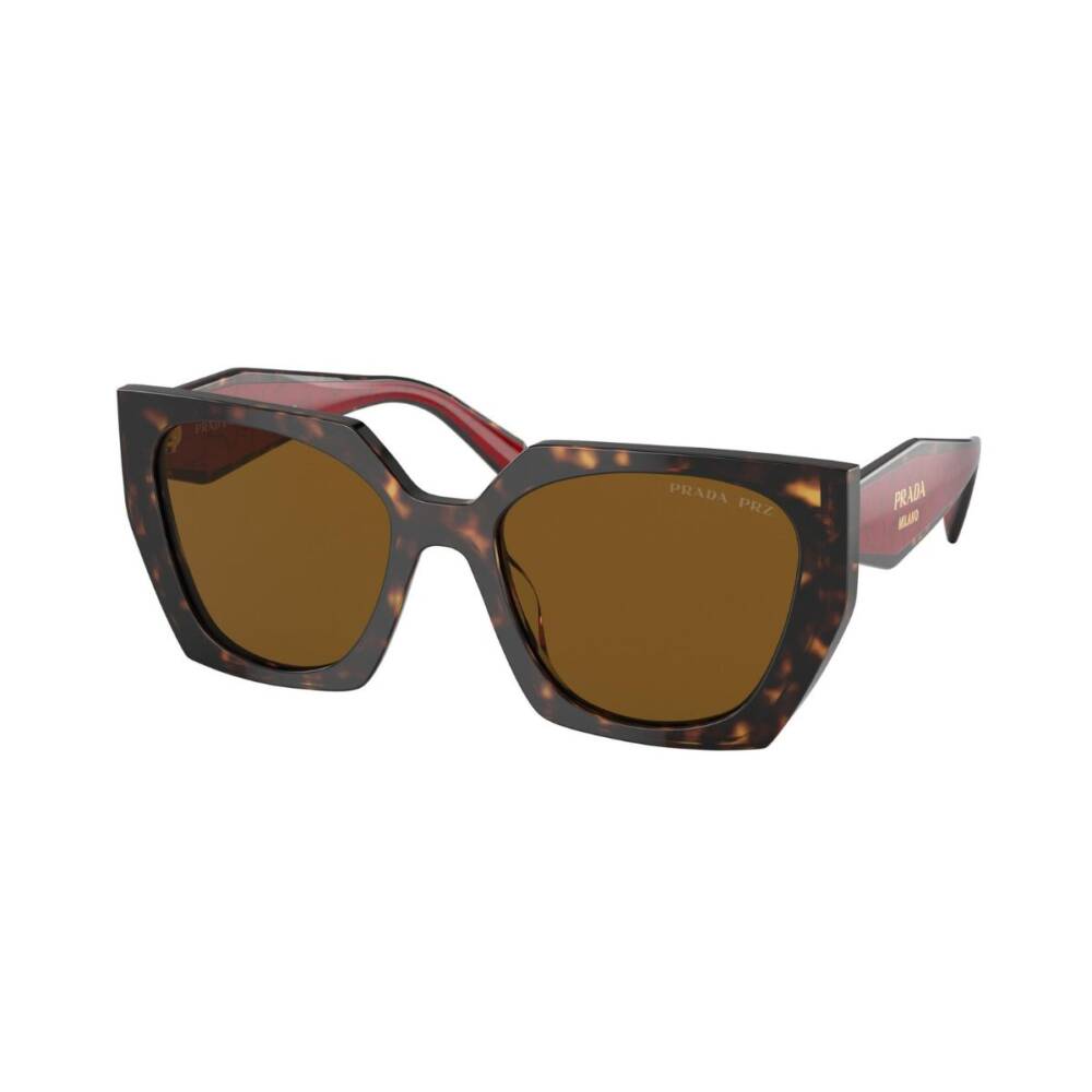 Prada PR15WS 2AU5Y1 54 Brown Polarised Cateye geometric Sunglass Culture Side