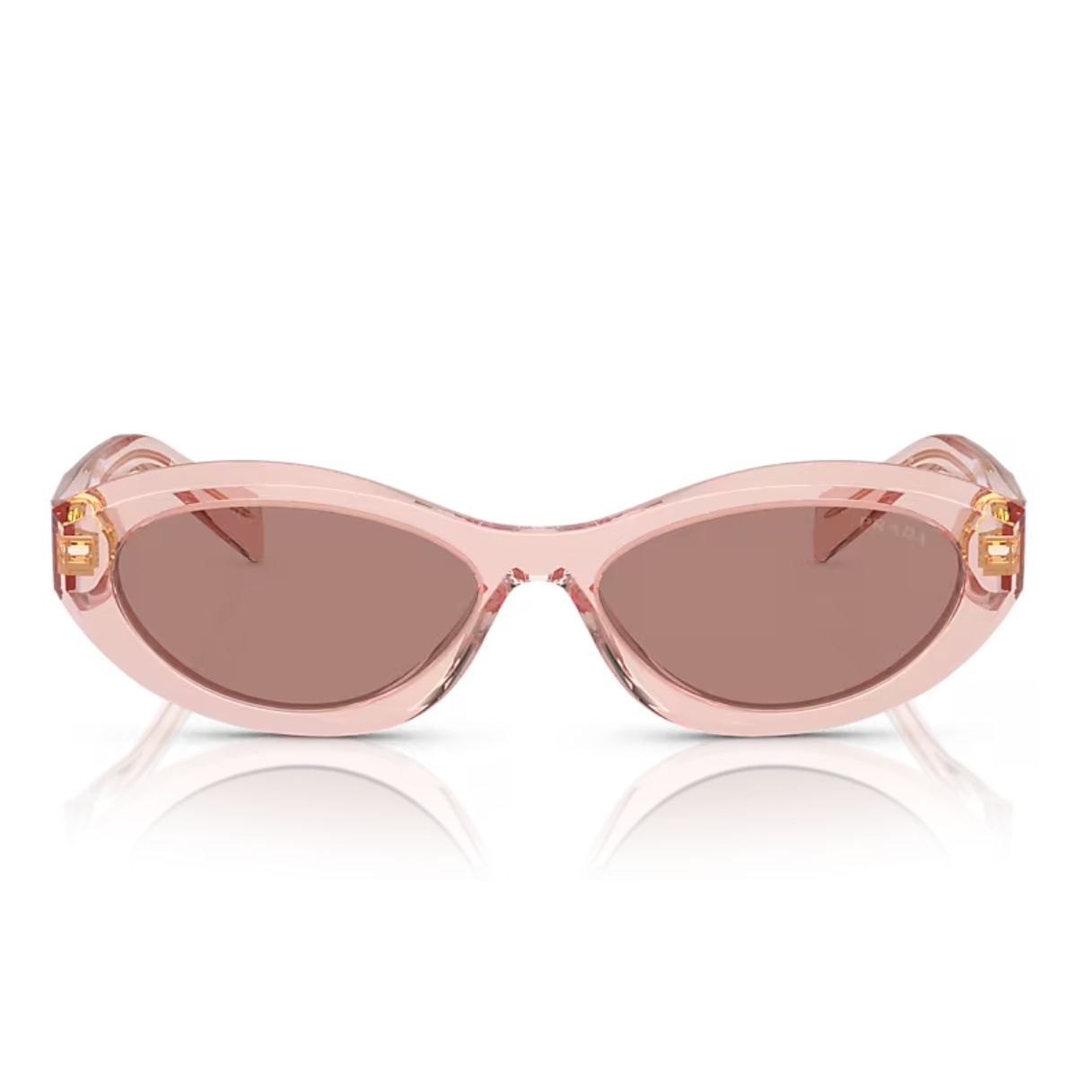 Prada PR26ZS 19Q10D 55 Transparent Peach/Brown Lens
