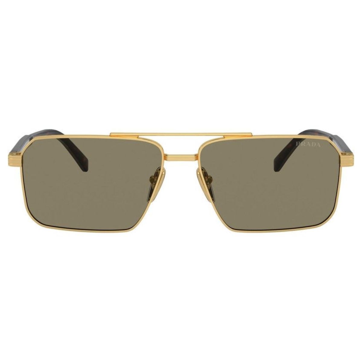 Prada PRA57S 5AK90F 61 Gold/Brown Lens