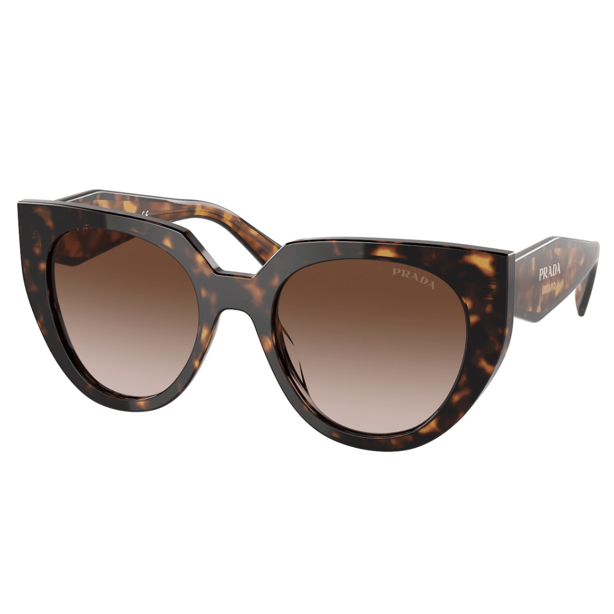 Prada PR14WS 2AU6S1 52 Brown Tortoise Brown Gradient sunglass culture