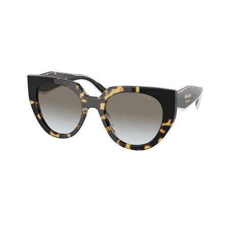 Prada PR14WS 01M0A7 52 Black Tortoise/Black Grey Gradient Sunglass Culture Side