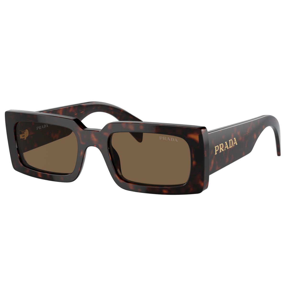 Prada PRA07S 16N5Y1 52 Briar Tortoise/Dark Brown Lens