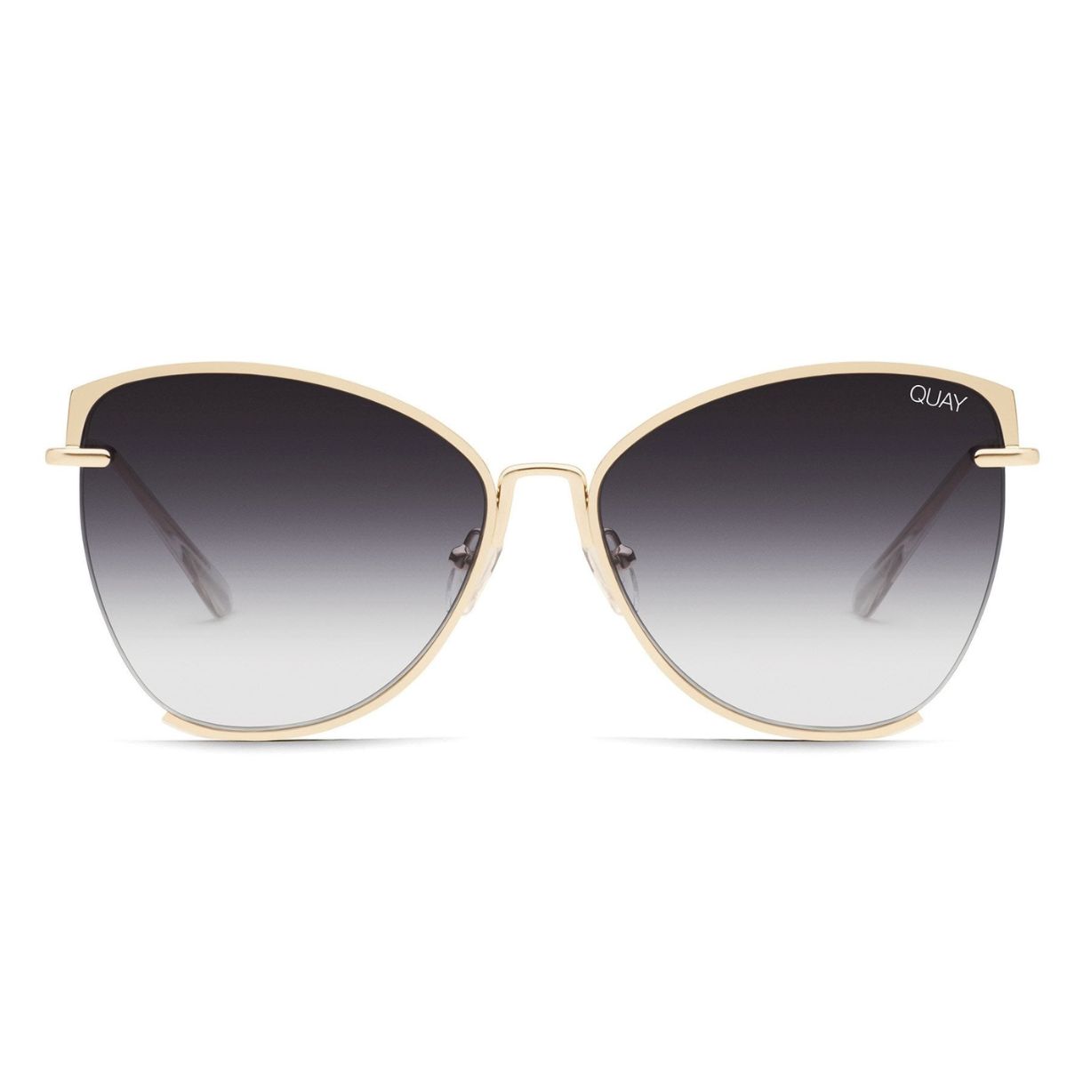 Quay DUSK TO DAWN Gold Smoke Metal Women's Sunglass Culture Front