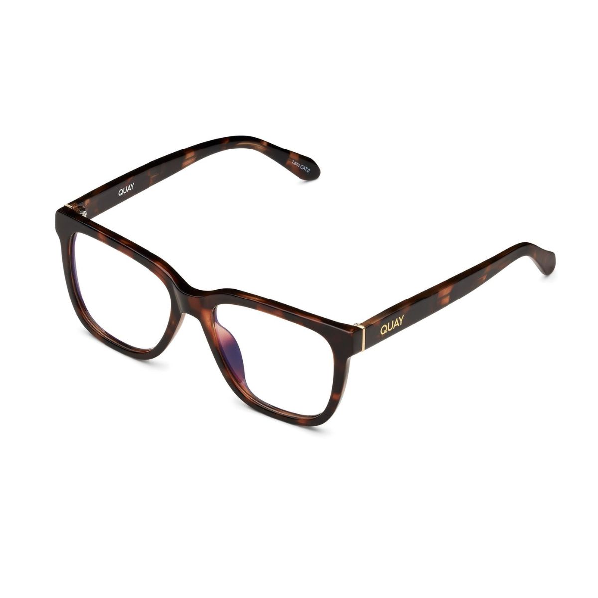 Quay Wired Tort Blue Light Blocker Unisex Sunglass Culture side