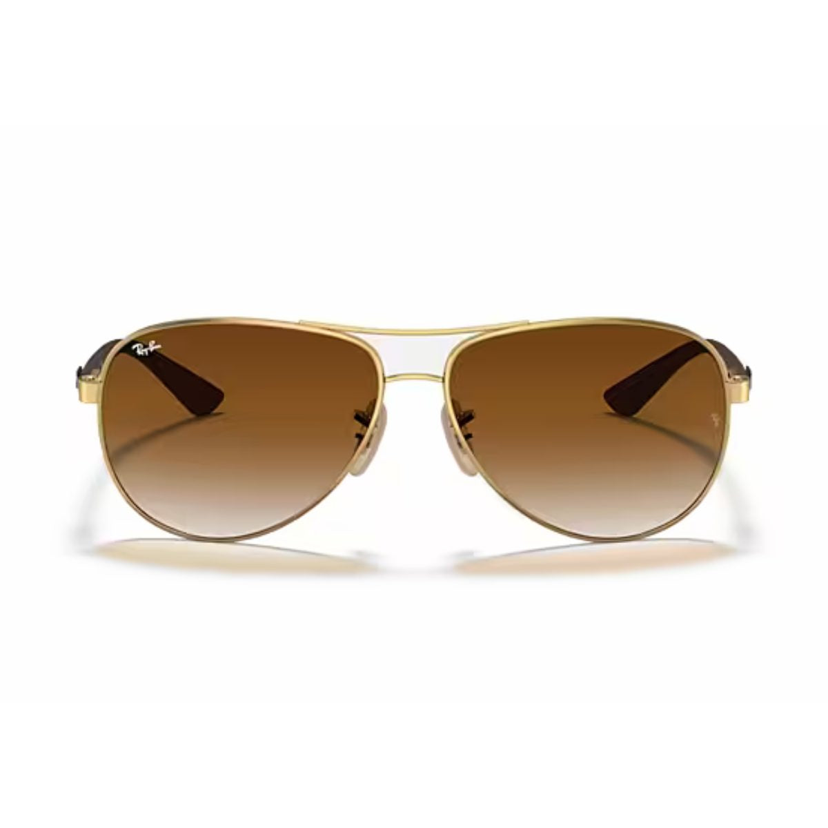 RAYBAN RB8313 001 51 CARBON F GOLD GRADIENT BROWN AVIATOR METAL FRAME UNISEX front