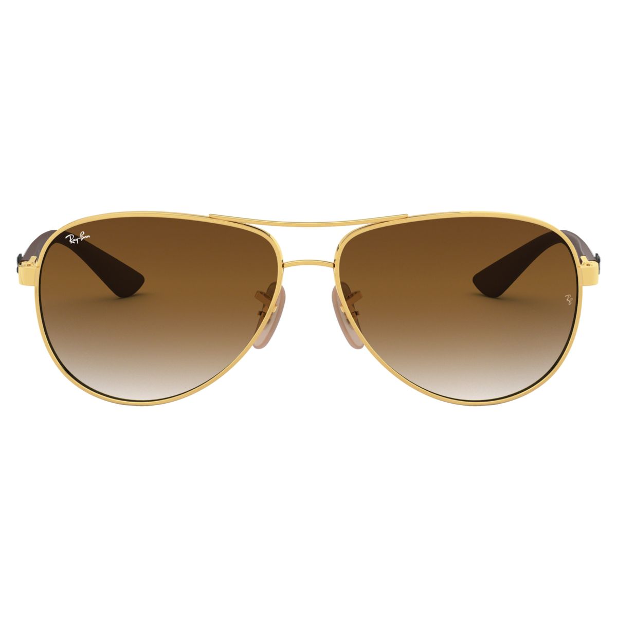 RB8313 001 51 2N 58 Brown Gold CARBON FIBER Womens Sunglass Culture Front