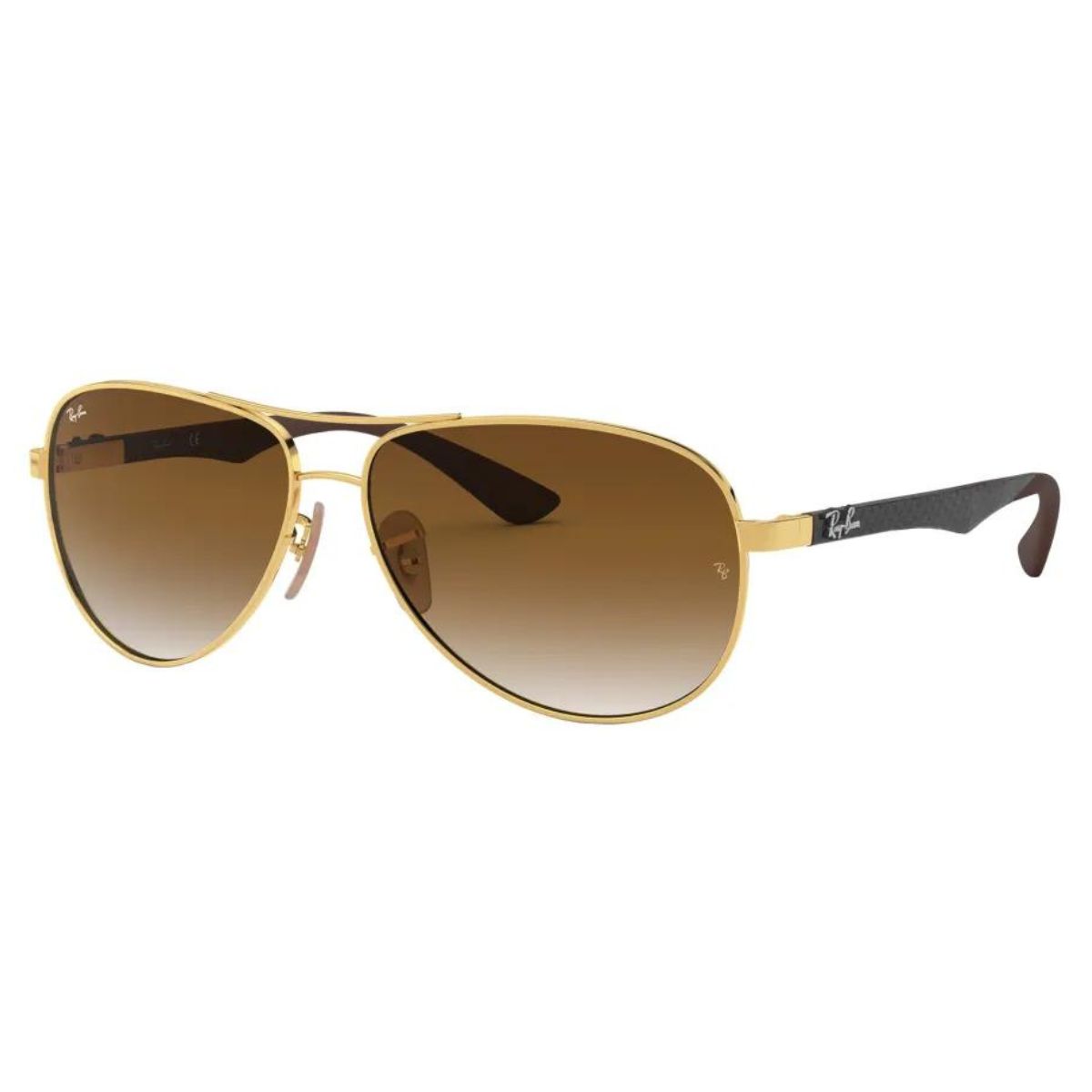 RB8313 001 51 2N 58 Brown Gold CARBON FIBER Womens Sunglass Culture side