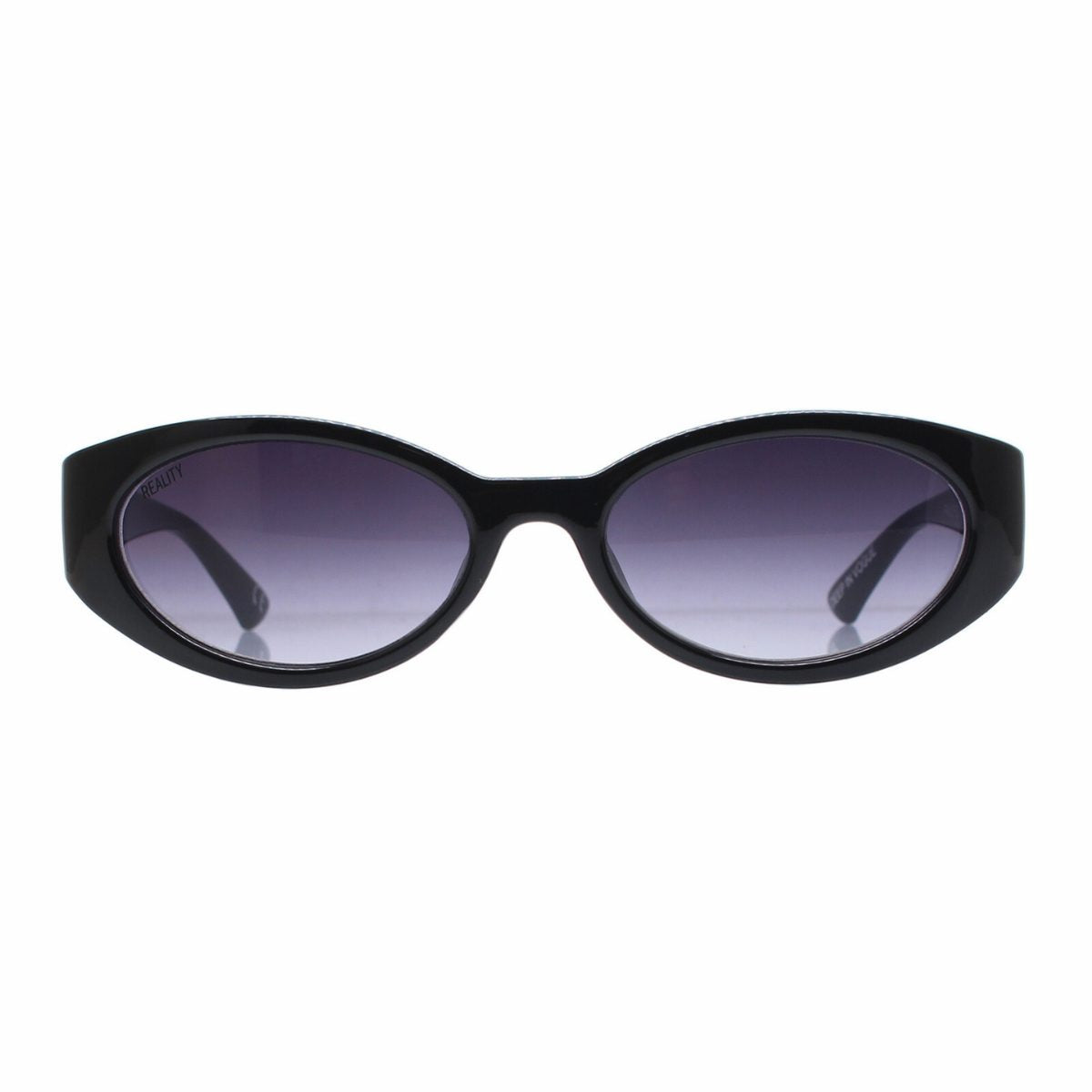 REALITY REALITY DEEP IN VOGUE BLACK oval sleek slim sunglass culture