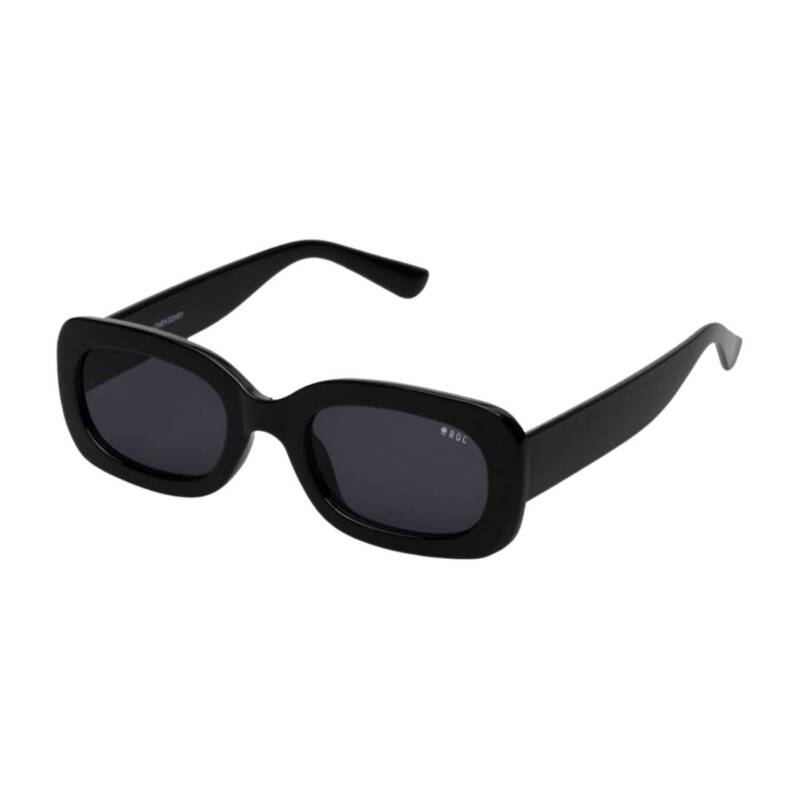 ROC Lovey Dovey 963B22 Black smoke sunglasses sunglass culture unisex rectangle shape