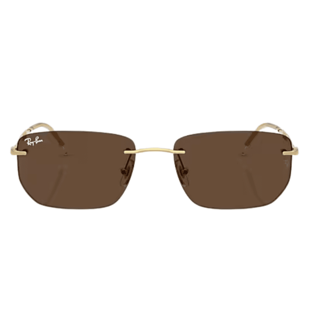 Ray-Ban 8056262562260 RB3768 001 73 56 gold frameless rimless sunglass culture coomera rayban online store front