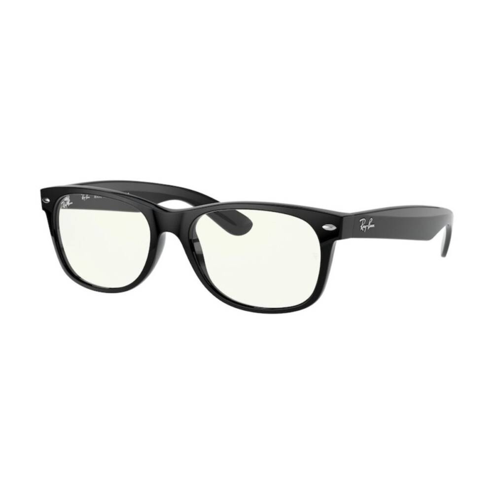 Ray-Ban RB2132 901/BF 55 Blue Light Blocker Black/Clear New Wayfarer