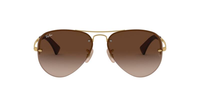 Ray-Ban RB3449 Rimless Aviator 001/13 59 Gold/Dark Brown Gradient
