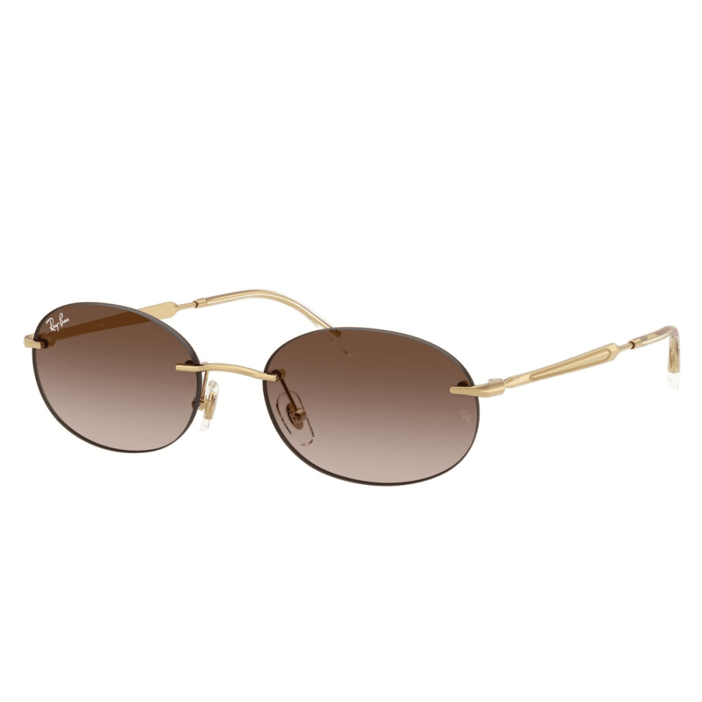 Ray-Ban RB3767 001 13-54 Arista Gold Brown Gradient Lenses category 2 gradient sunglass culture coomera