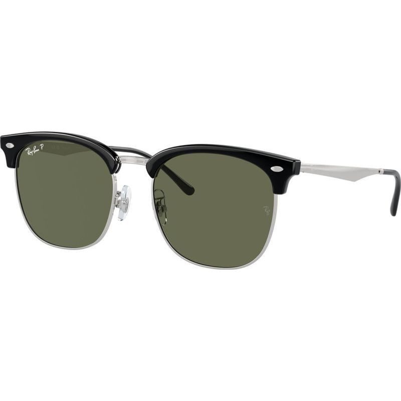 Ray-Ban RB4418D Black on Silver/Dark Green Polarised