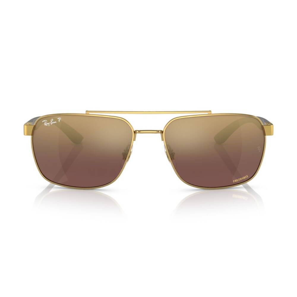 Ray-Ban RB3701 001/6B 59 Gold/Purple Gold Chromance Polarised