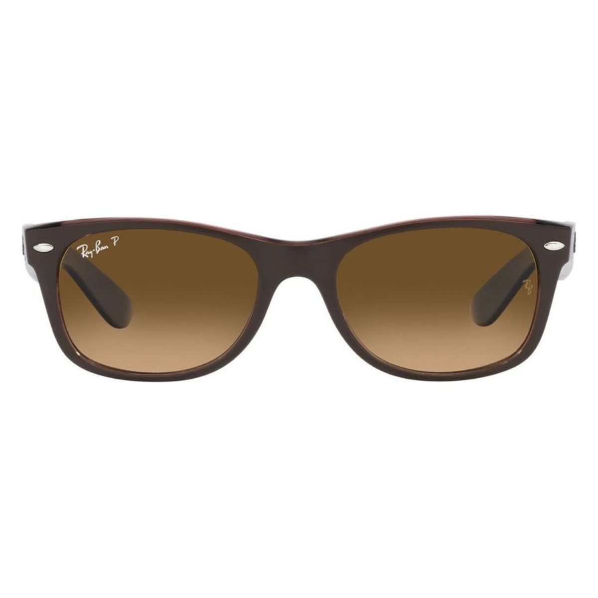 Ray-Ban RB2132 6608 M2/52 Matte Transparent Brown Polarised New Wayfarer