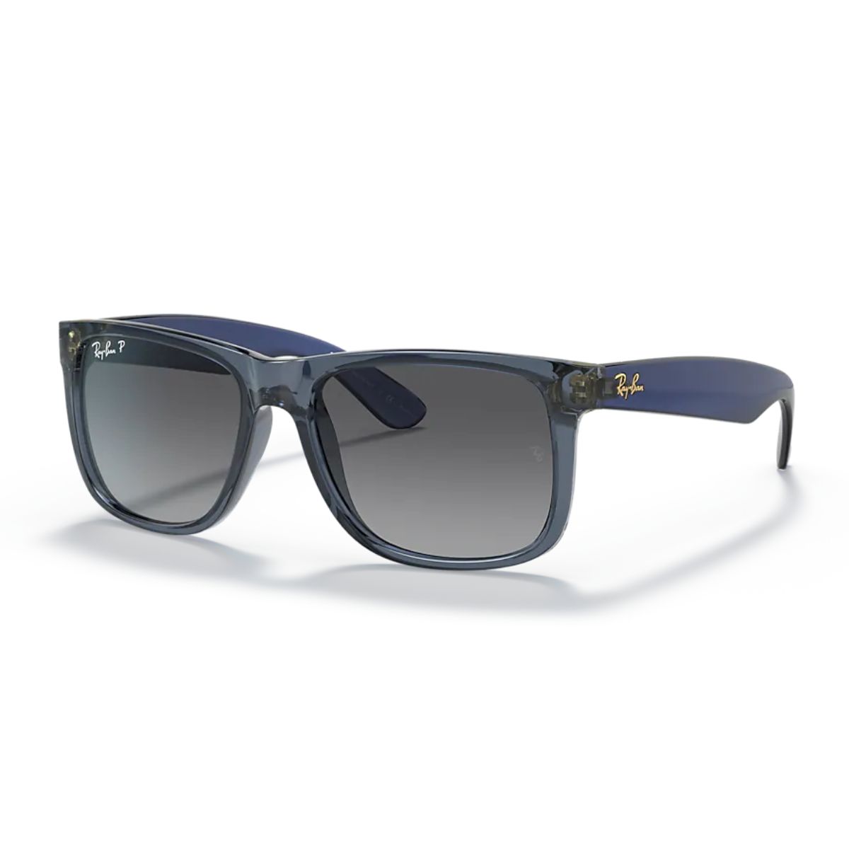 Ray-Ban RB4165 6596T3 55 Transparent Blue Grey Gradient Polarised Justin Classic