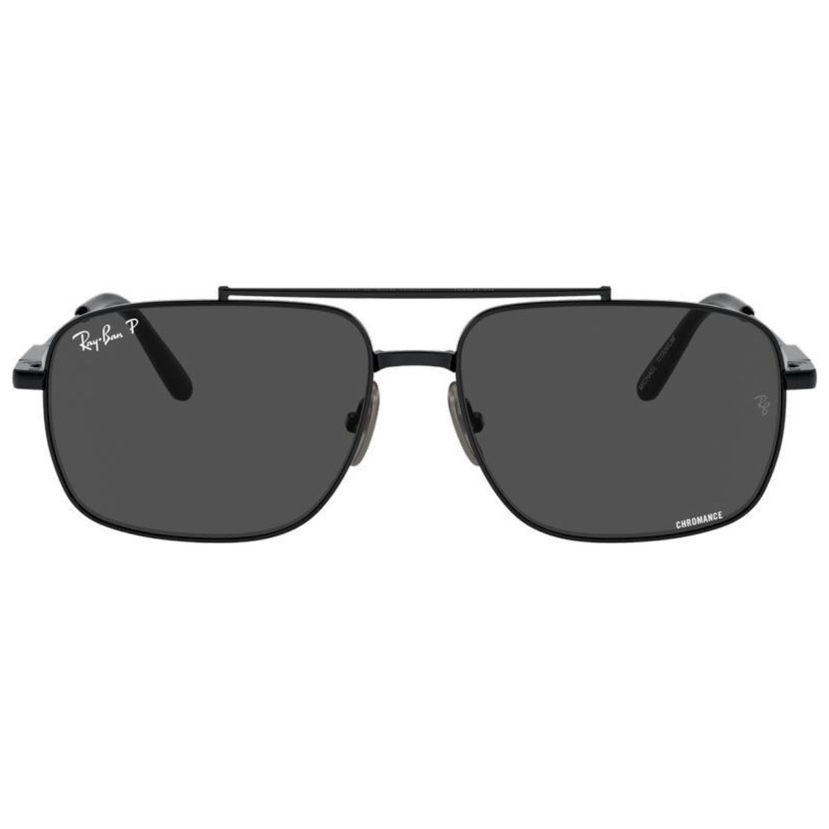 Ray-Ban RB8096 Michael Titanium 9267K8 59 Black/Dark Grey Glass Lens Polarised