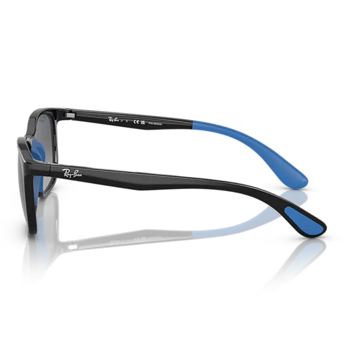 Ray-Ban Kids RJ9076S 7122T3 49 Black on Blue/Grey Gradient Lens Polarised
