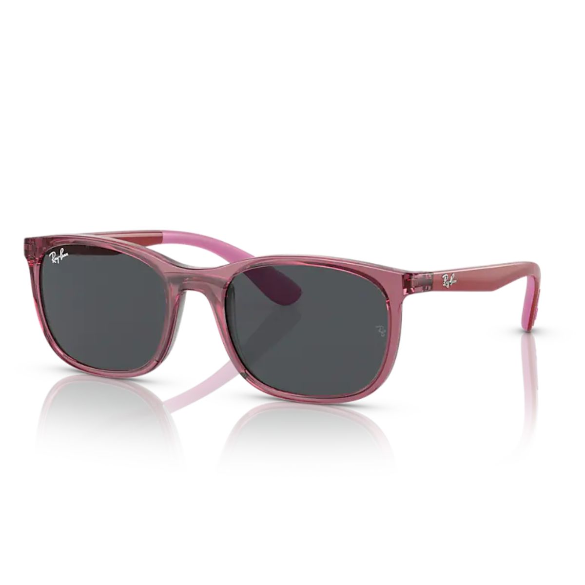 Ray-Ban Kids RJ9076S 712587 49 Transparent Pink/Dark Grey Lens