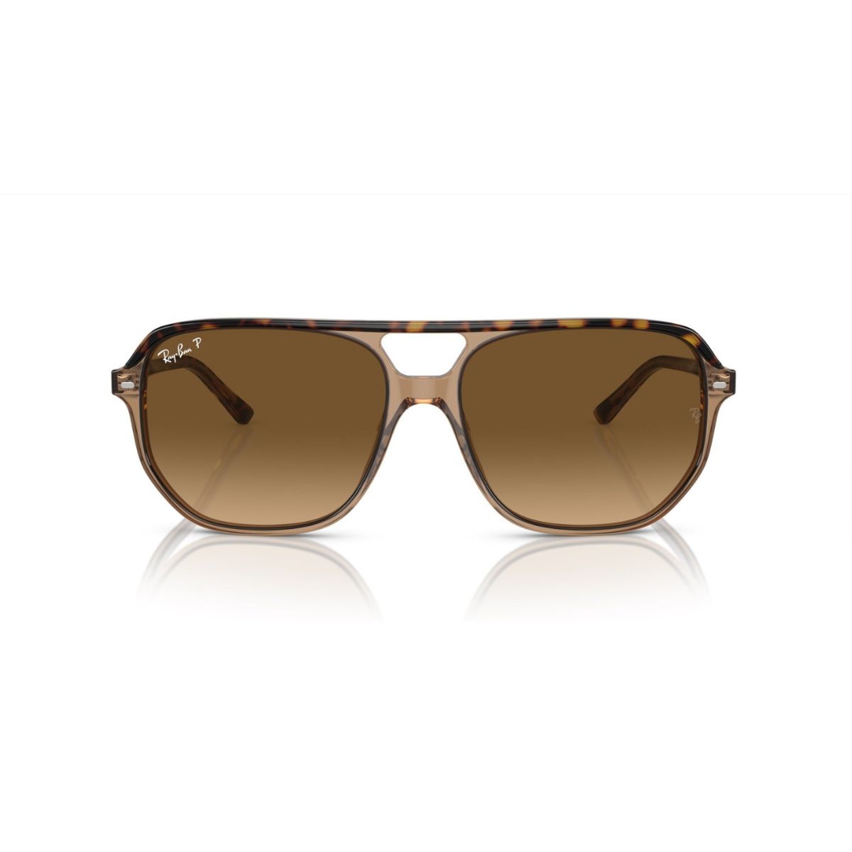 Ray-Ban RB2205 1292M2 60 Havana on Transparent/Brown Polarised Bill One