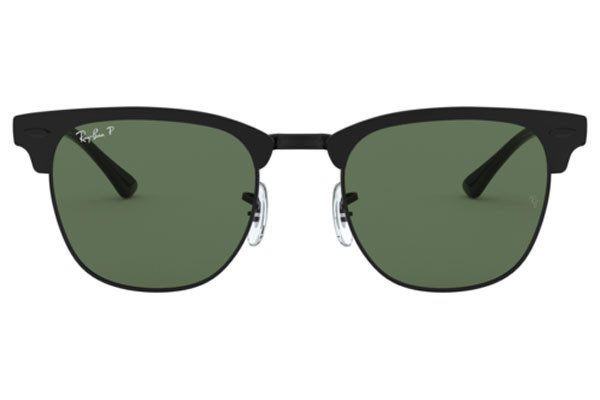 Ray-Ban RB3716 Clubmaster 186/58 51 Black/Green Polarised