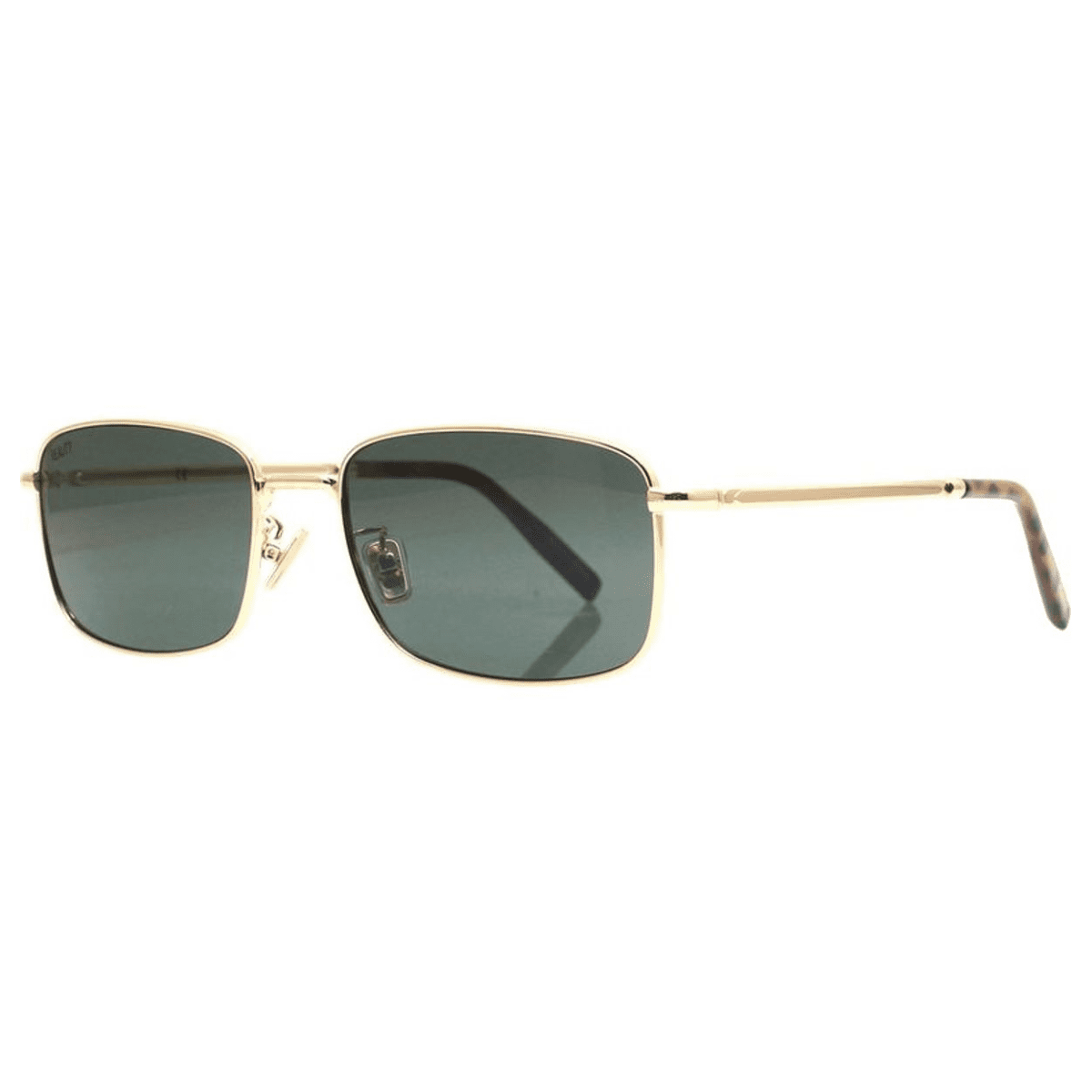 Reality Eyewear Texas Gold Dark Olive lens sunglass culture coomera sunnies store rectangle metal frame classic