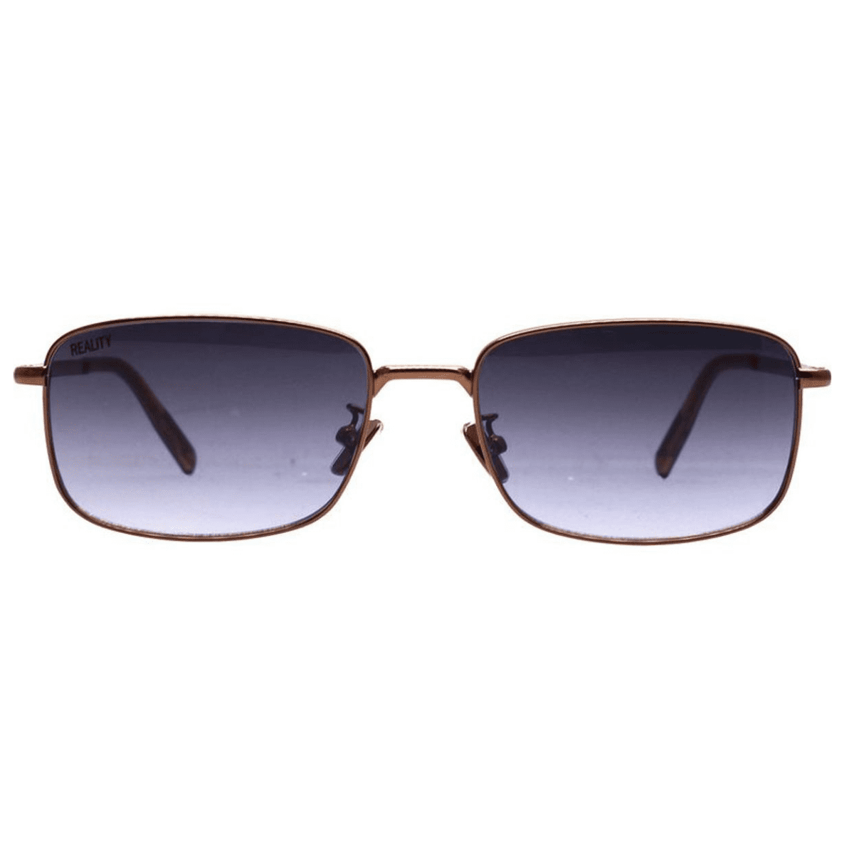 Reality Eyewear Texas coffee gunmetal Copper Smoke sunglass culture rectangle metal frame ectangle sunnies store coomera westfield