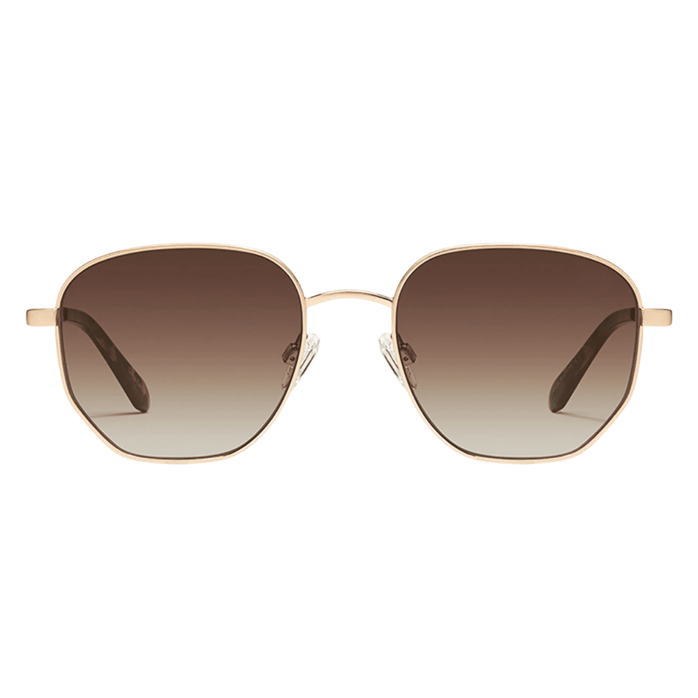 Quay Big Time Brushed Gold/Brown