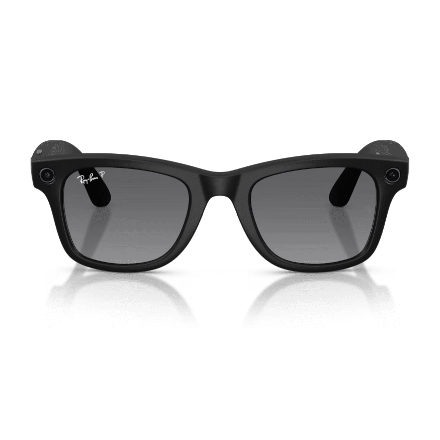 Ray-Ban Smart Glasses Meta Wayfarer (Gen 2) RW4012 601ST3 53 Matte Black/Graphite Polarised LARGE