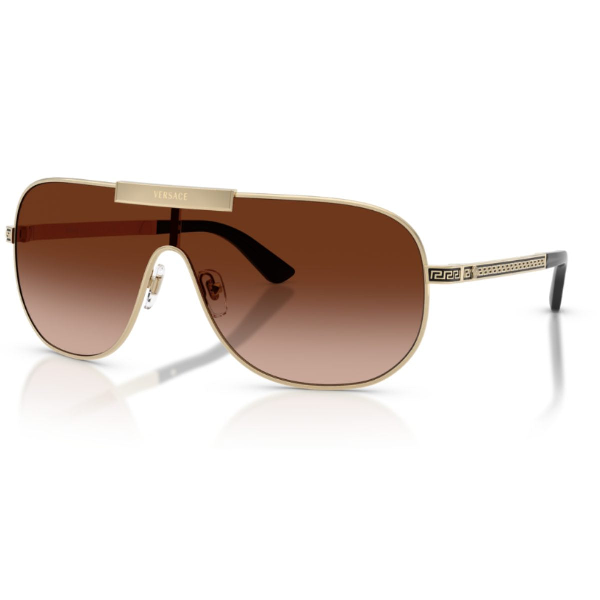 VERSACE VE2293 125213 40 GLD BRN GRADient shield sunglass culture (2)