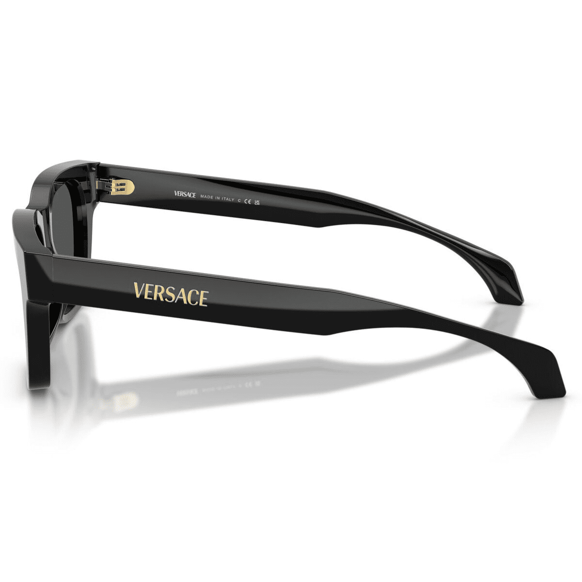VERSACE VE4486F GB1 87 52 black grey lens dark calssic logo sleek side