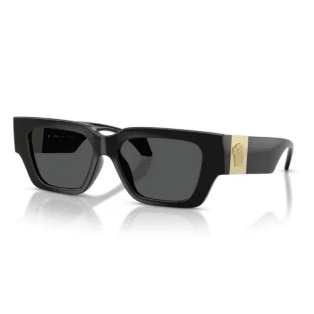 VERSACE VE4497U GB1 87 53 black rectangle square sunglass culture coomera online