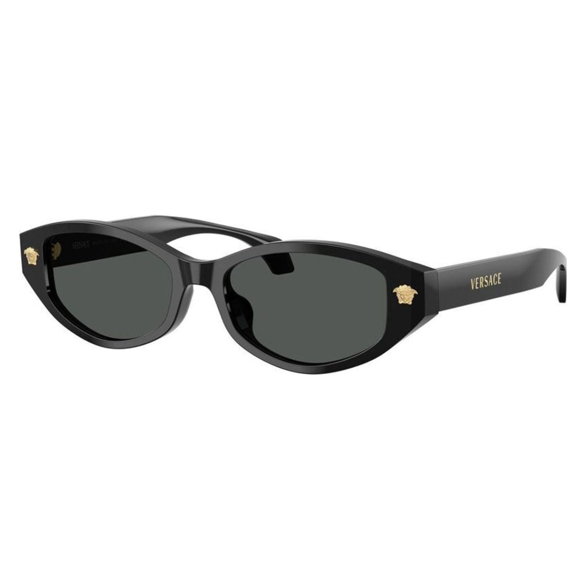 VERSCAE VE4512D GB187 54 sleek black slim cat eye sunglass culture coomera luxury