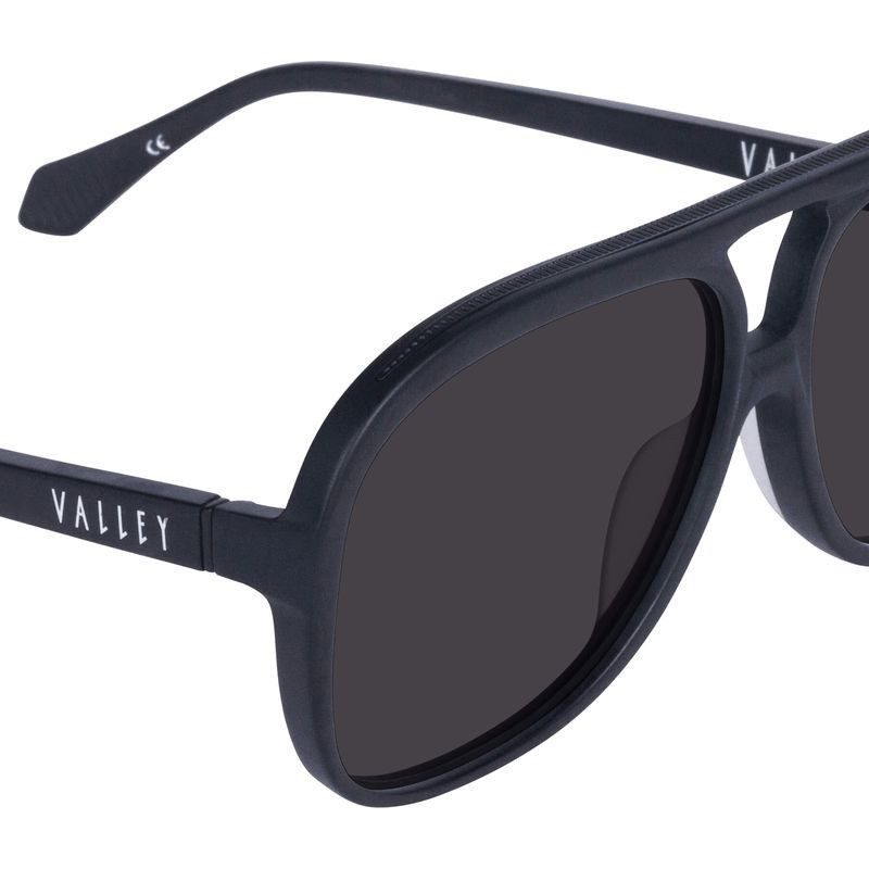 Valley Eyewear Bang Bang S0894 Matte Black with Matte Black Metal/Black Polarised