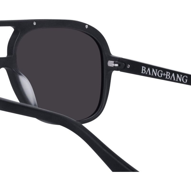 Valley Eyewear Bang Bang S0894 Matte Black with Matte Black Metal/Black Polarised