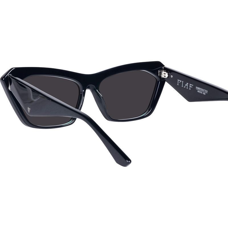 Valley Eyewear Piaf S0887 Gloss Black with Silver Metal/Black