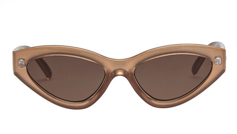 Le Specs Synthcat W 1902105 Gold Shimmer/Brown Mono