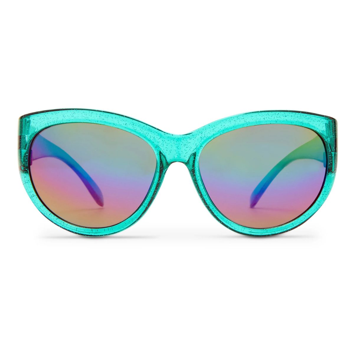 front CANCER COUNCIL KIDS BILBY 2545504 MINT glitter mirror sunglass culture cat eye children sunnies