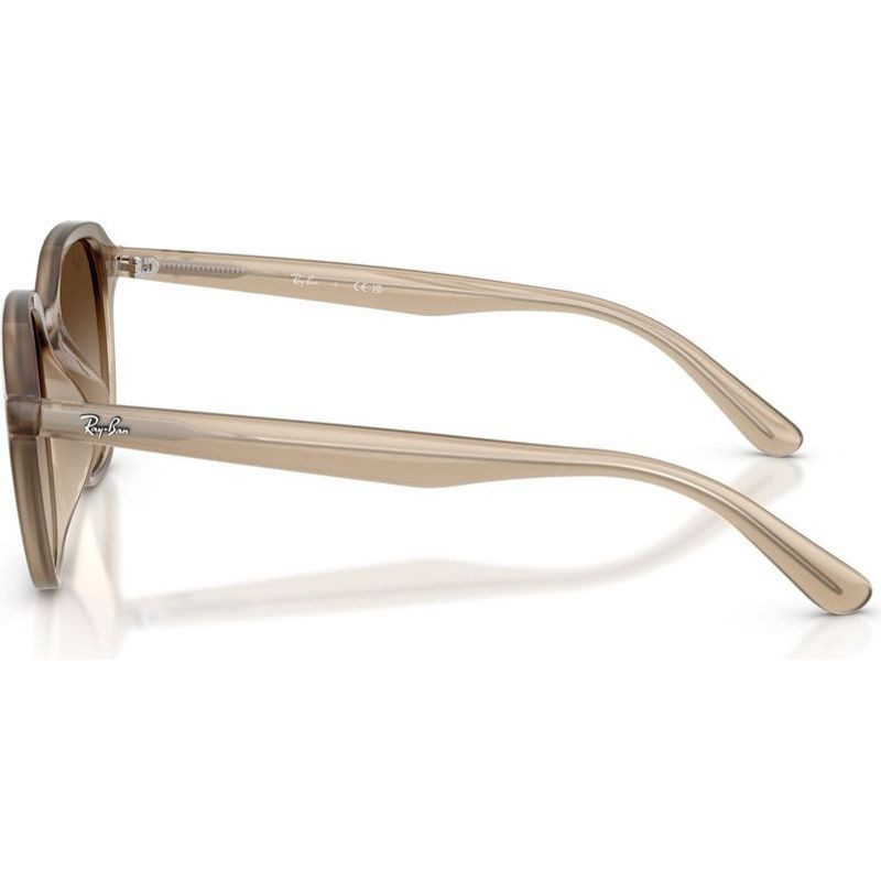 ray ban RB4459D 616613 54 rounded gradient turtle dove brown beige gradient sunglass culture side temples arms