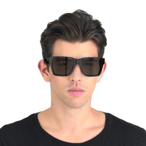 Dolce & Gabbana DG4465F 501 87 55 Black/Dark Grey