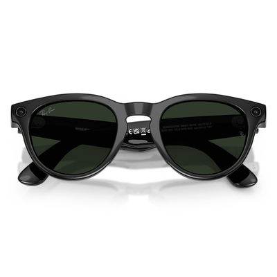 Ray-Ban Smart Glasses Meta Headliner (Gen 2) RW4013 601/1M 50 Shiny Black Transitions Clear/Graphite Green SMALL