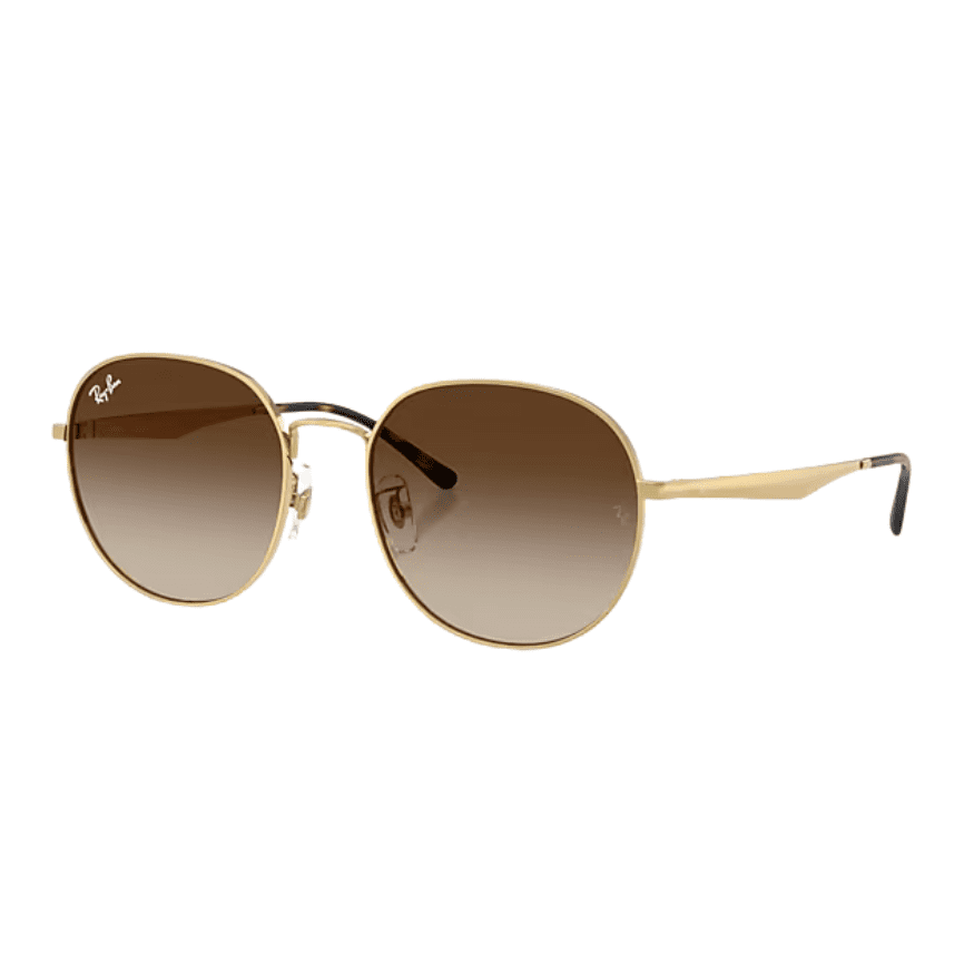 Ray-Ban 3727D 001/13 57 Gold/Brown Gradient