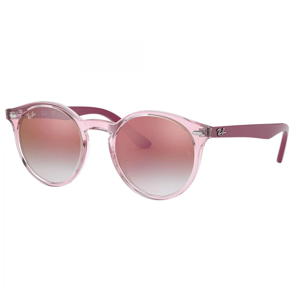 Ray-Ban Kids RJ9064 7052VO 44 Pink / Red Gradient Mirror Lens