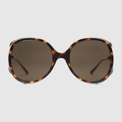 Gucci GG0226S 002 Havana Tort with Gold/Brown