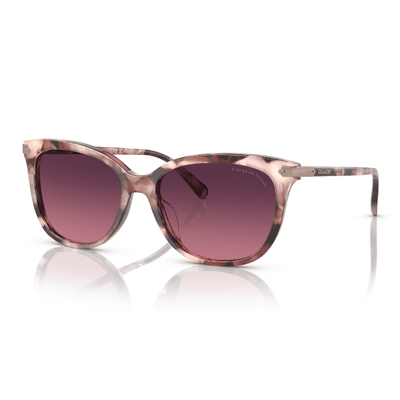 Coach HC8378U 5528F4 57 Rose Pearl Tortoise/Burgundy Polarised