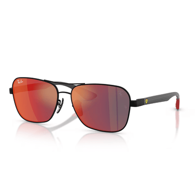 Ray-Ban RB8336M F1186P58 Matte Black/Dark Grey/Blue/Red Mirror Ferrari
